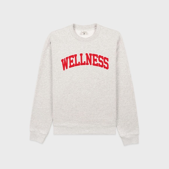 Sporty & Rich Wellness Boucle Crewneck Sweater - Picture 1 of 6